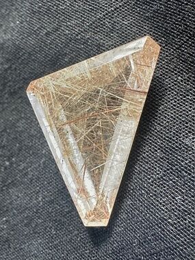 Cut Rutilated Quartz Stone